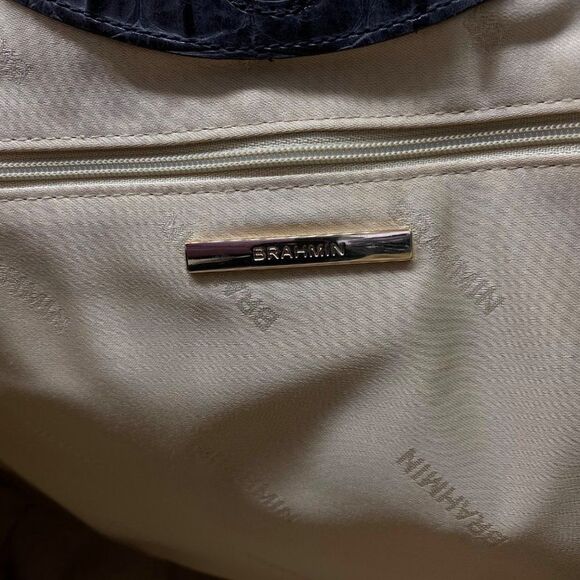 Brahmin Renata Croco Leather Tote Bag New - Picture 13 of 16